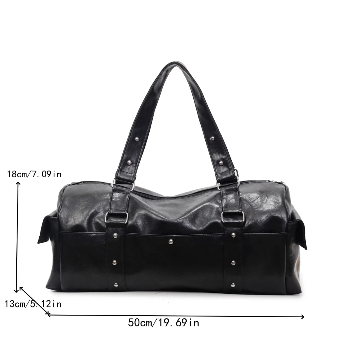 Gym Bag, Outdoor Travel Storage Backpack, Leather Material, Multiple Compartments, Suitable for Both Men and Women