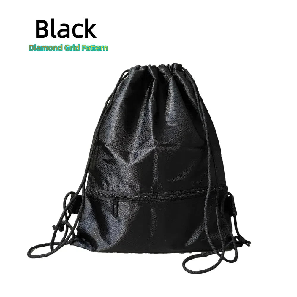 Quick Access Drawstring Backpack – Lightweight, Foldable Bag for Travel & Sports