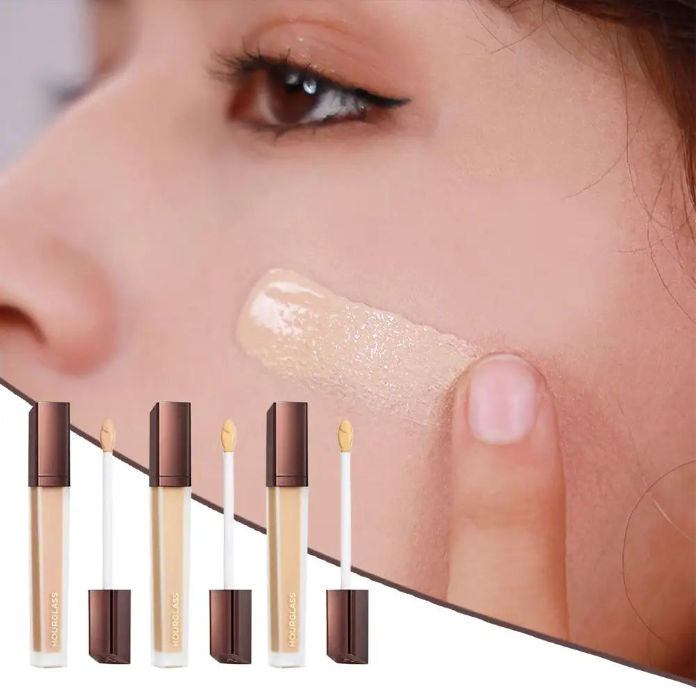 Natural Smooth High Concealing Liquid Foundation Moisturizing Ong-lasting Makeup Without Fading Foundation Traceless Concealer