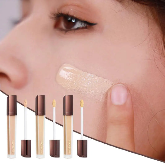 Natural Smooth High Concealing Liquid Foundation Moisturizing Ong-lasting Makeup Without Fading Foundation Traceless Concealer