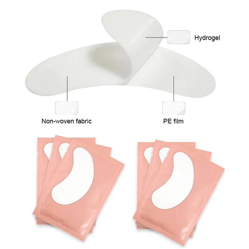 50Pairs/Lots Eye Patches Eyelash Extension Under Eye Pads Hydrogel Patches For Extension Padding For Eyelash Extension Makeup