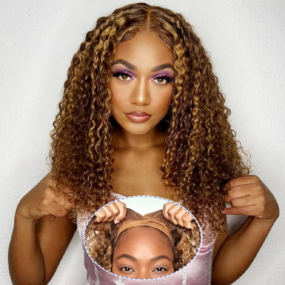 40 Inch Deep Wave Human Hair Wigs 427 Highlight 5x5 Hd Lace Frontal Wig 100% Human Hair 200 Density Pre Plucked Brazilian Hair