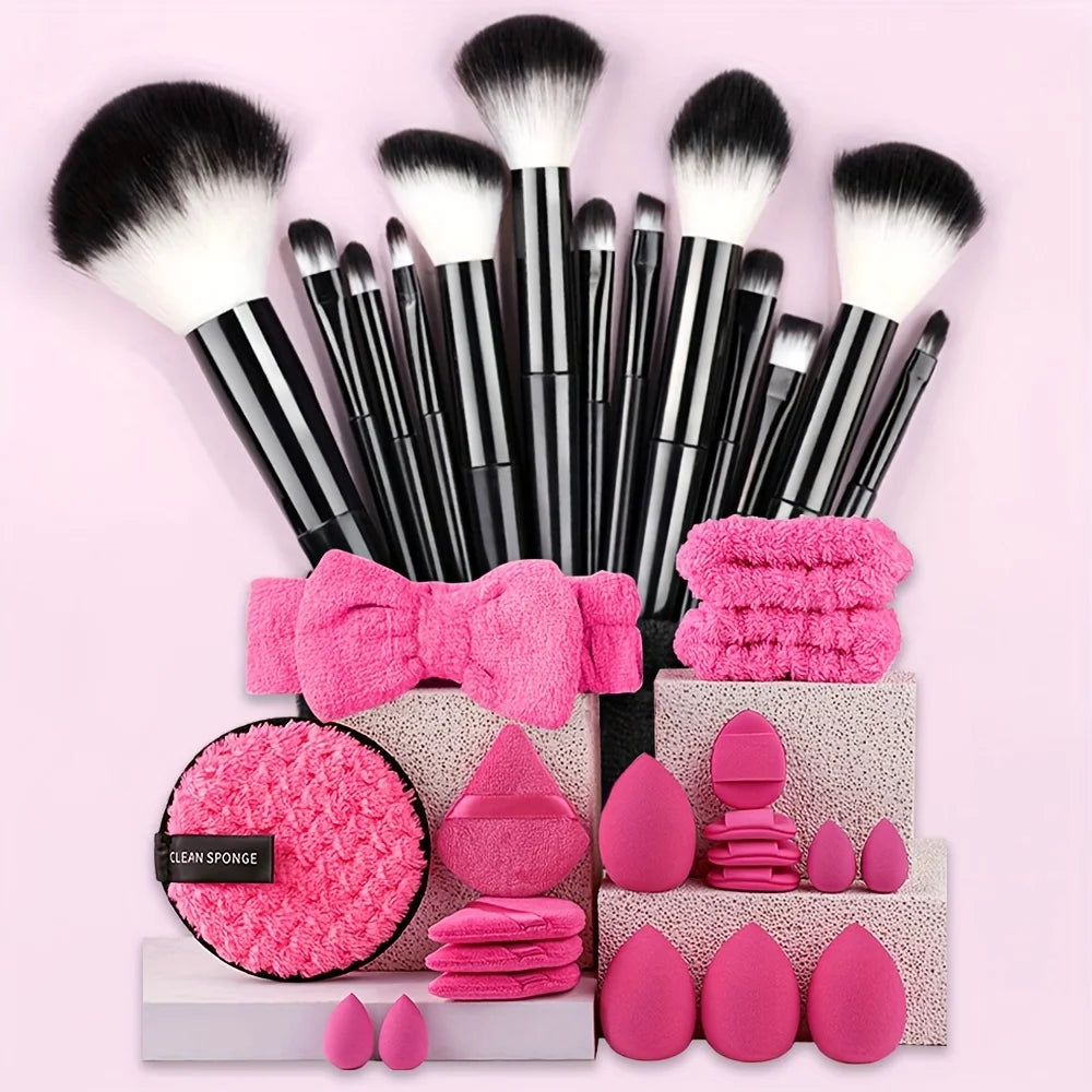 Professional Makeup Brush Set 8-33Pcs Soft Makeup Brushes Kit Cosmetic Foundation Powder Eyeshadow Kabuki Blending Beauty Tool