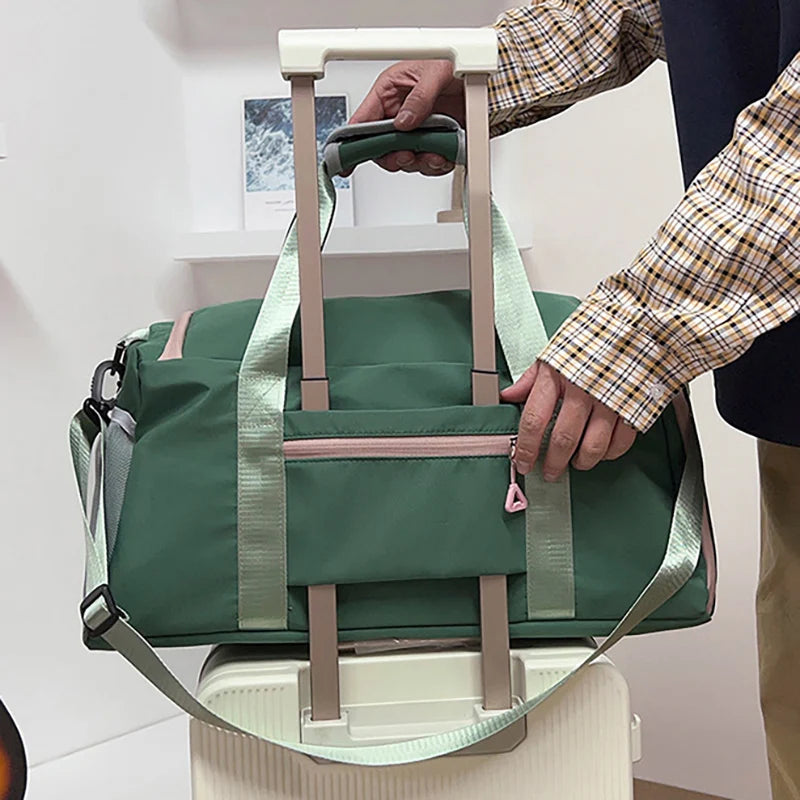 Sports Gym Bag Fitness Wet Dry Handbag Multifunctional Luggage Storage Packs For Female Outdoor Travel Bags with Shoe Pocket