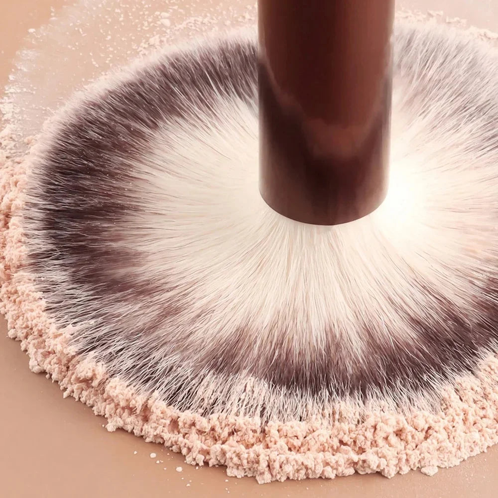 12pcs Professional Makeup Brush Set Incl. Eyeshadow, Powder, Blush Brushes, 2pcs Makeup Sponges, 1pc Powder Puff, Complete Trave