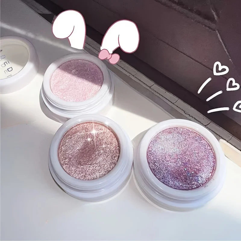 Contouring Highlighter Cream Pearlescent Glitter Luminizer Waterproof Three-dimensional Face Makeup Illuminator High Gloss