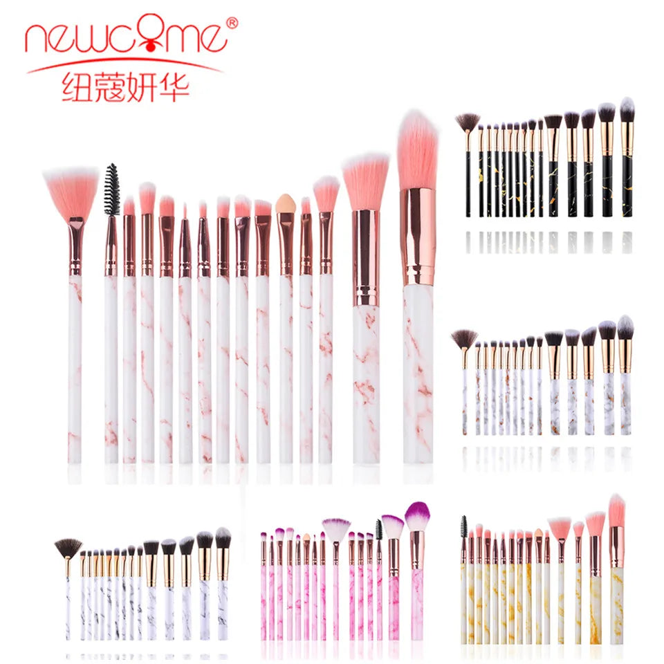 5/15/20Pcs Makeup Brush Set Makeup Concealer Brush Blush Loose Powder Brush Eye Shadow Highlighter Foundation Brush Beauty Tools