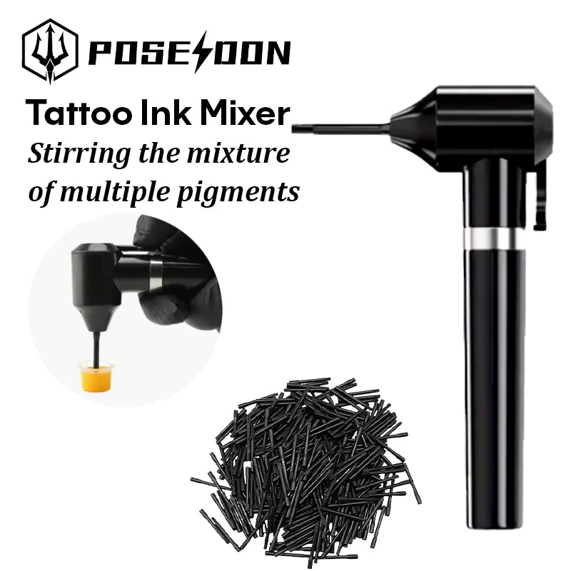 POSEIDON Tattoo Ink Mixer Professional Tattoo Machine Supply With 5 Sticks Mixing High Quality Permanent Makeup Tattoo Ink Mixer