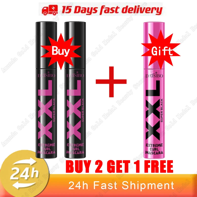 5D Mascara Eyelash Extension Volumizing Long-Wearing Smudge-Proof Thick Quick-drying Waterproof Black Mascara Eye Makeup New
