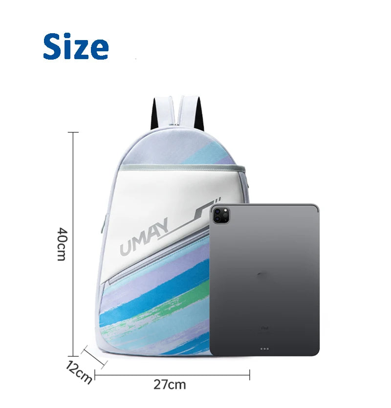 Professional Badminton Racket Bag, Backpack, Unisex Sports Bag, Single Shoulder, Large Capacity Kid Backpack, Tennis Racket Bag