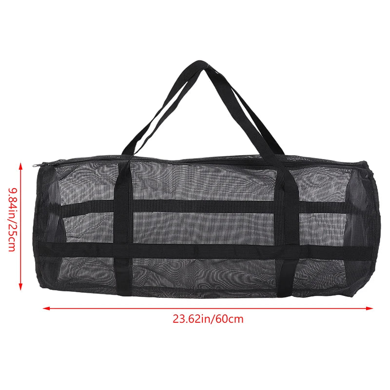 〔CC11〕Black Yoga Pad Carrier Bag Basketball Volleyball Bag Sports Fitness Storage Bag Mesh Pilates Bodybuilding Sports Bag