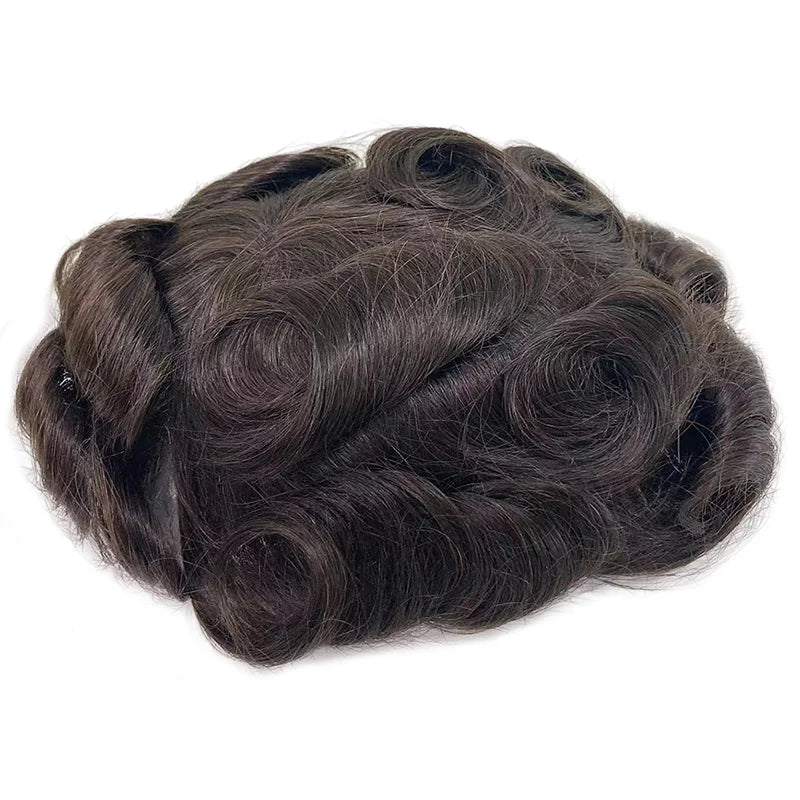 Skinlike HDLace PU Men Toupee Human Hair Wig HDWIGS Human Remy Hair System Units Natural Hair Replacement HD Lace PU Hair Topper