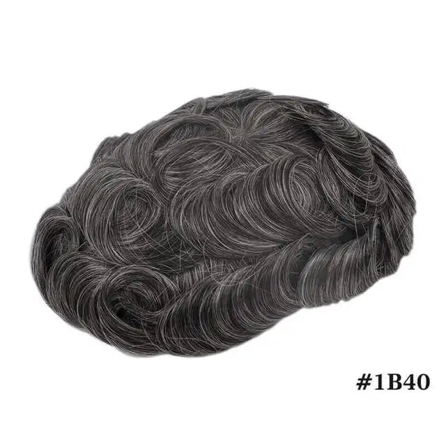 Skinlike HDLace PU Men Toupee Human Hair Wig HDWIGS Human Remy Hair System Units Natural Hair Replacement HD Lace PU Hair Topper