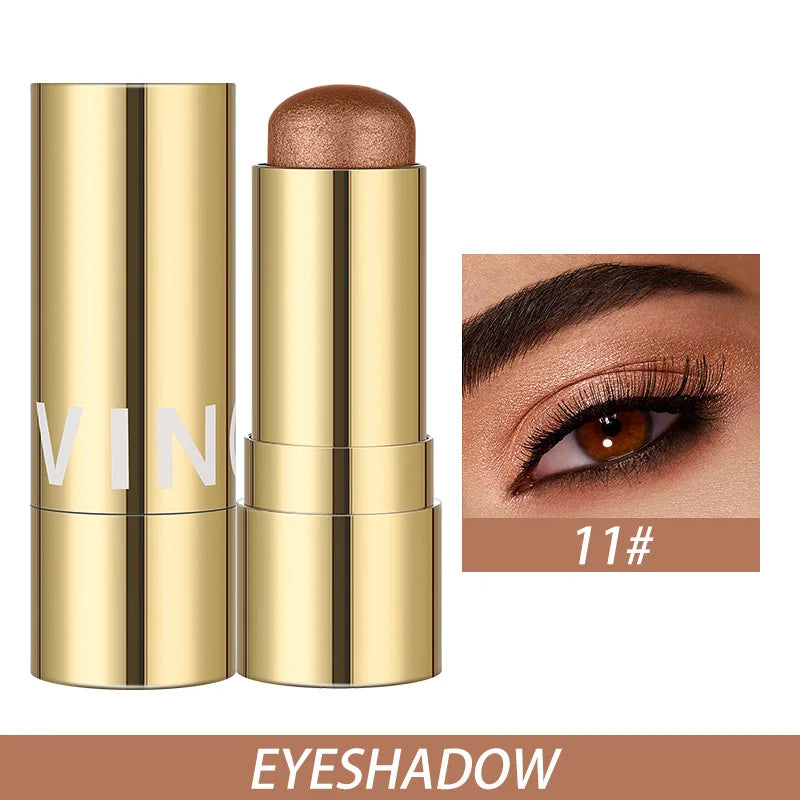 Cream Blush Stick Makeup, Shades with Highlighter, Shimmery lipstick, Long Lasting, Waterproof, Blendable Blush for cheeks