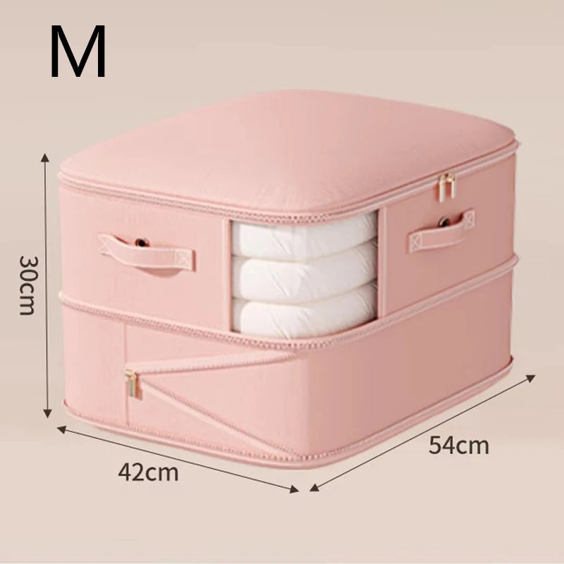 Self Compression Comforter Storage Bag Ultra Space Saving Compression Large Capacity Storage Bags for Bedding Duvet Down Jacket