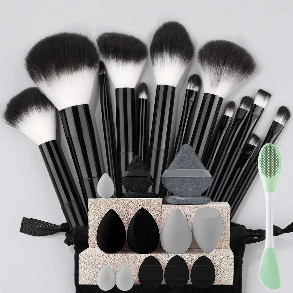 8/13/28Pcs Makeup Brushes Sets Professiona Cosmetic Foundation Powder Eyeshadow Kabuki Blending Make Up Brush Makeup Beauty Tool