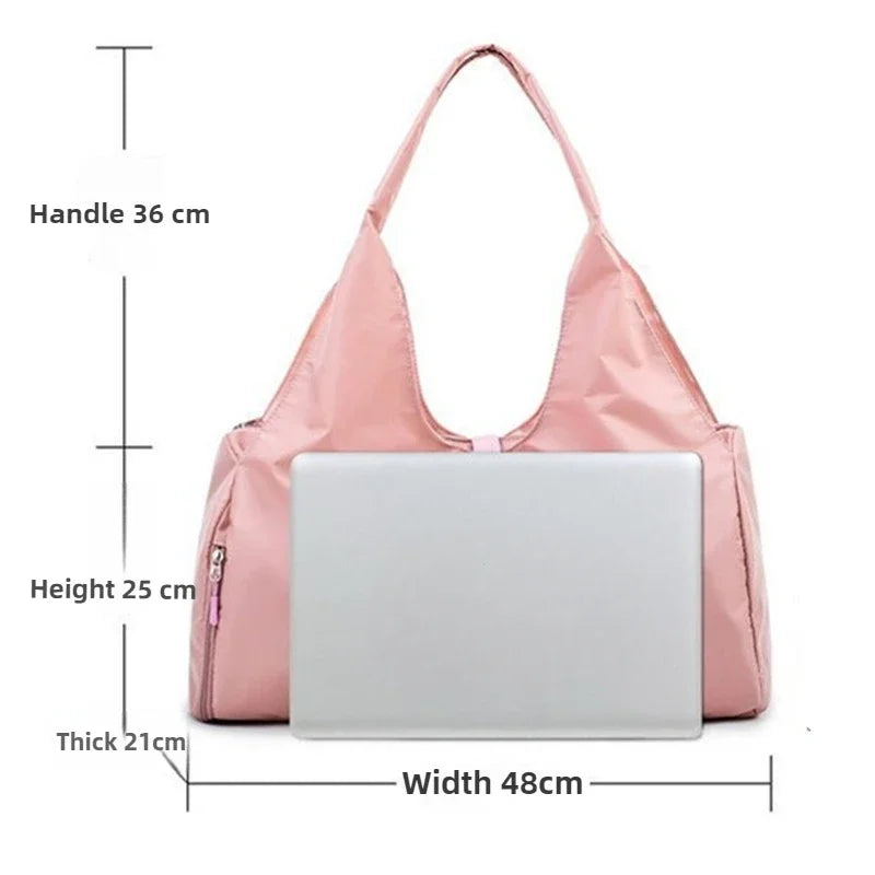 Yoga Mat Gym Bag For Women Sports Handbags Travel Fitness Tote Bag Yoga Swimming Shoulder Bag Large Capacity With Shoulder Strap