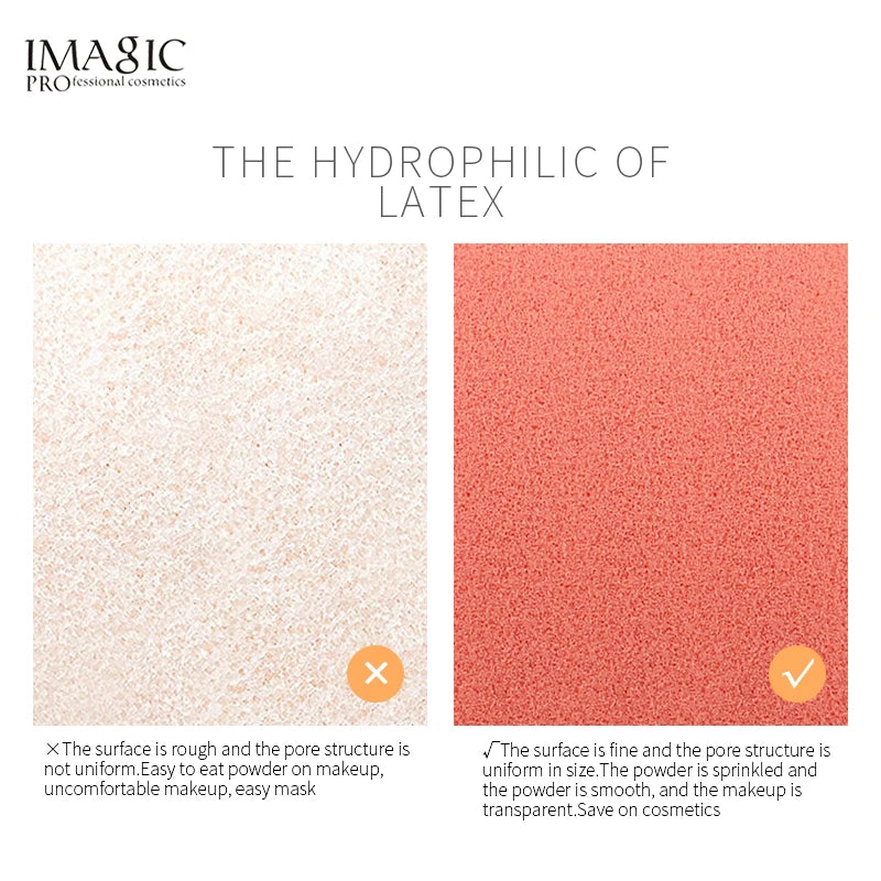 IMAGIC 3Pcs Makeup Puff Wet And Dry Professionele Makeup Spons Foundation Cream Concealer Multipurpose Makeup Tool