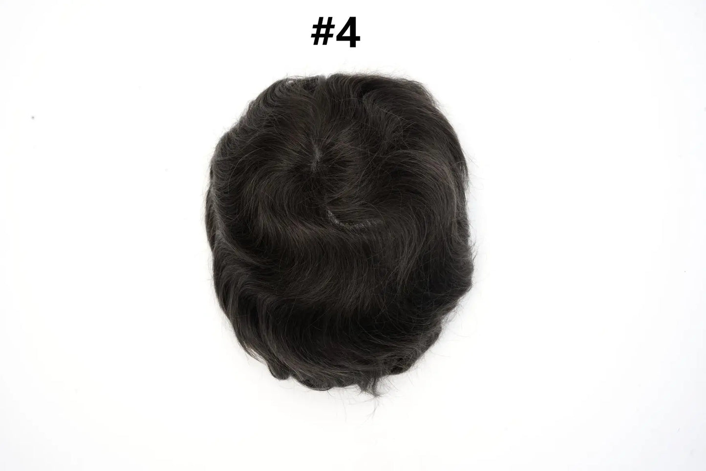 0.03mm Clearance Super Thin Skin Toupee V Loop  Men Toupee Capillary Prothesis Hair Piece For Men Hair Replacement System