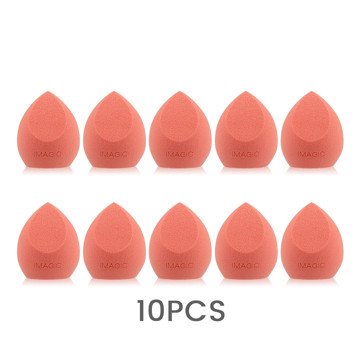 IMAGIC 10PCS/KIT Makeup Sponge Soft For Foundation Concealer Cream Wholesale Healthy Latex Smooth Wet And Dry Women Makeup Tool