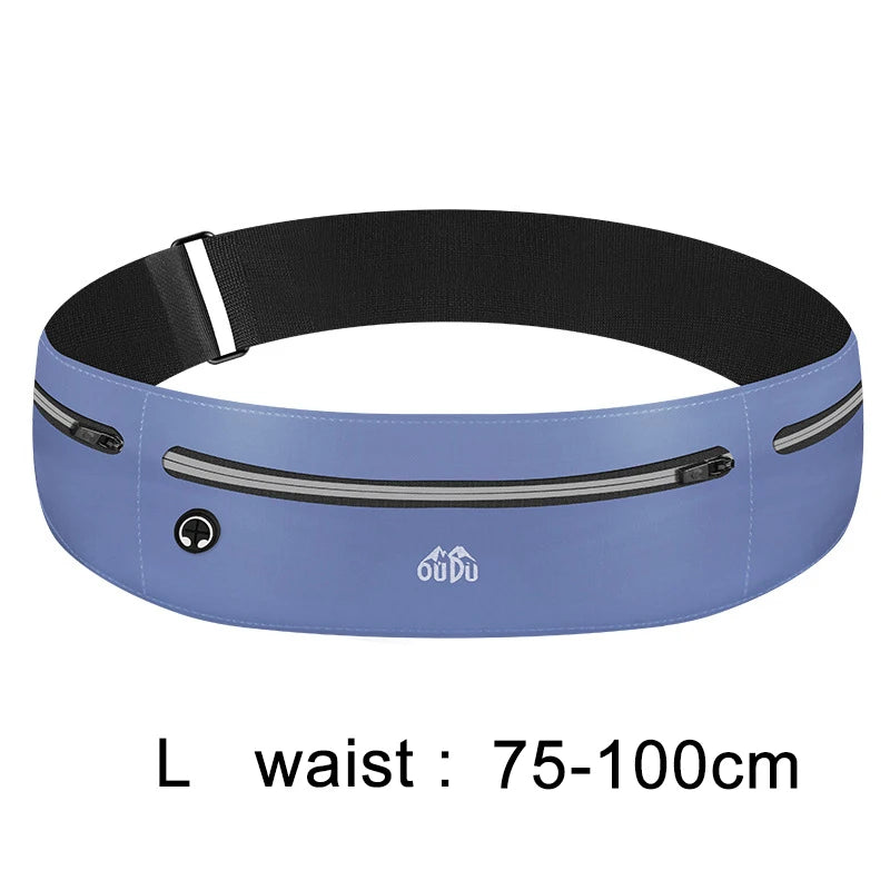 Running Belt Waist Bag for Mobile Phone Women Men Sport Fanny Pack Cell Phone Pouch Waterproof Jogging Gym