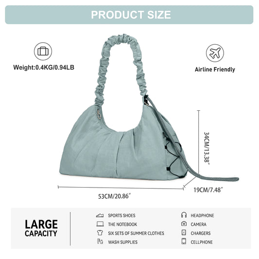 Large Capacity Sports Gym Bag Comfortable and Versatile Neutral Bag Fitness Bag for women Training Bag For Yoga Swimming Travel