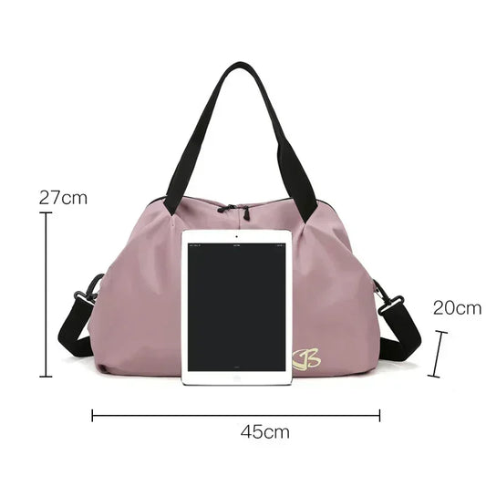 Large Capacity Yoga Bag dry wet separation Women Swimming Sports Gym Bag Multifunction Hand Travel Short distance travel bag