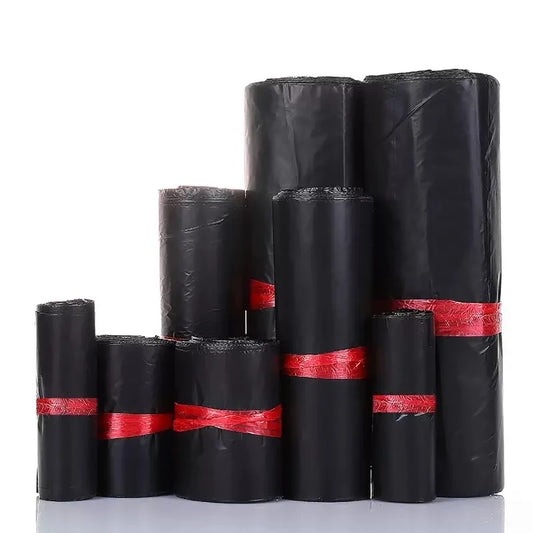 50Pcs Shipping Envelope Bags Plastic Express Envelope Storage Bags Black Color Mailing Bags Self Adhesive Seal Courier Bag