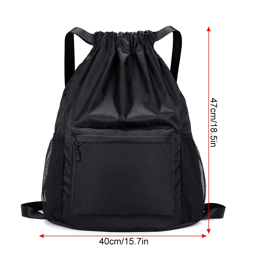 1pcs  Drawstring Backpack Waterproof String Bag,Gym Sackpack Sports Fitness Yoga Bag,Shopping Casual Backpack for Men Women