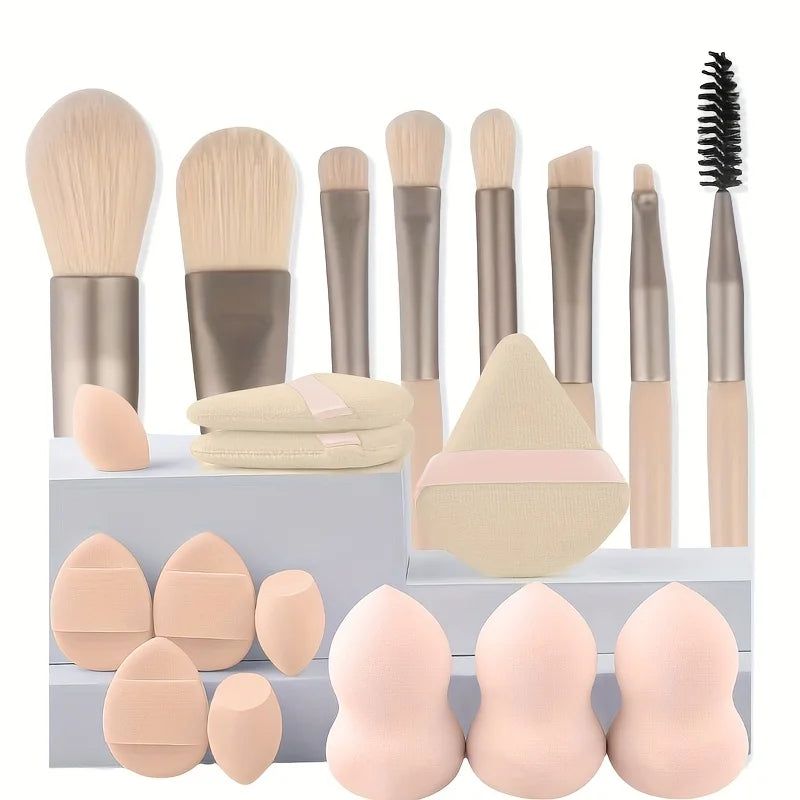 8-20Pcs Makeup Brush Set Portable Eyeshadow Foundation Blush Makeup Brush Kit Cosmetic Concealer Makeup Brushes Mini Beauty Tool