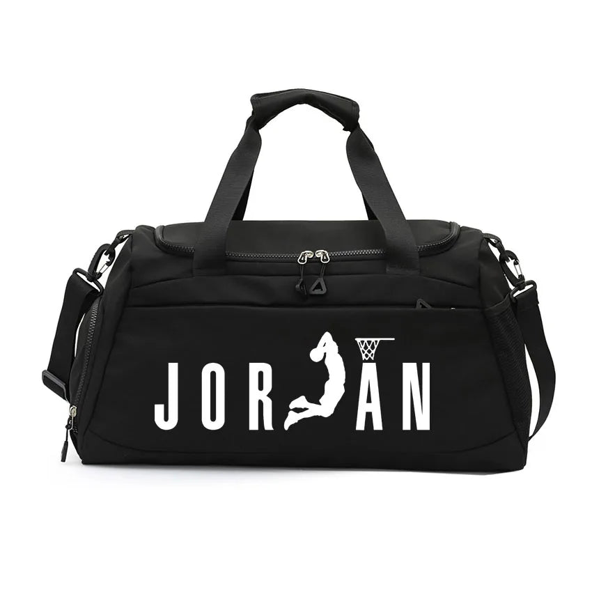 Dry Wet Separation Bags Basketball Yoga Sports Shoulder Handbags Waterproof Multifunctional Swimming  JOR Letter Printed Bag