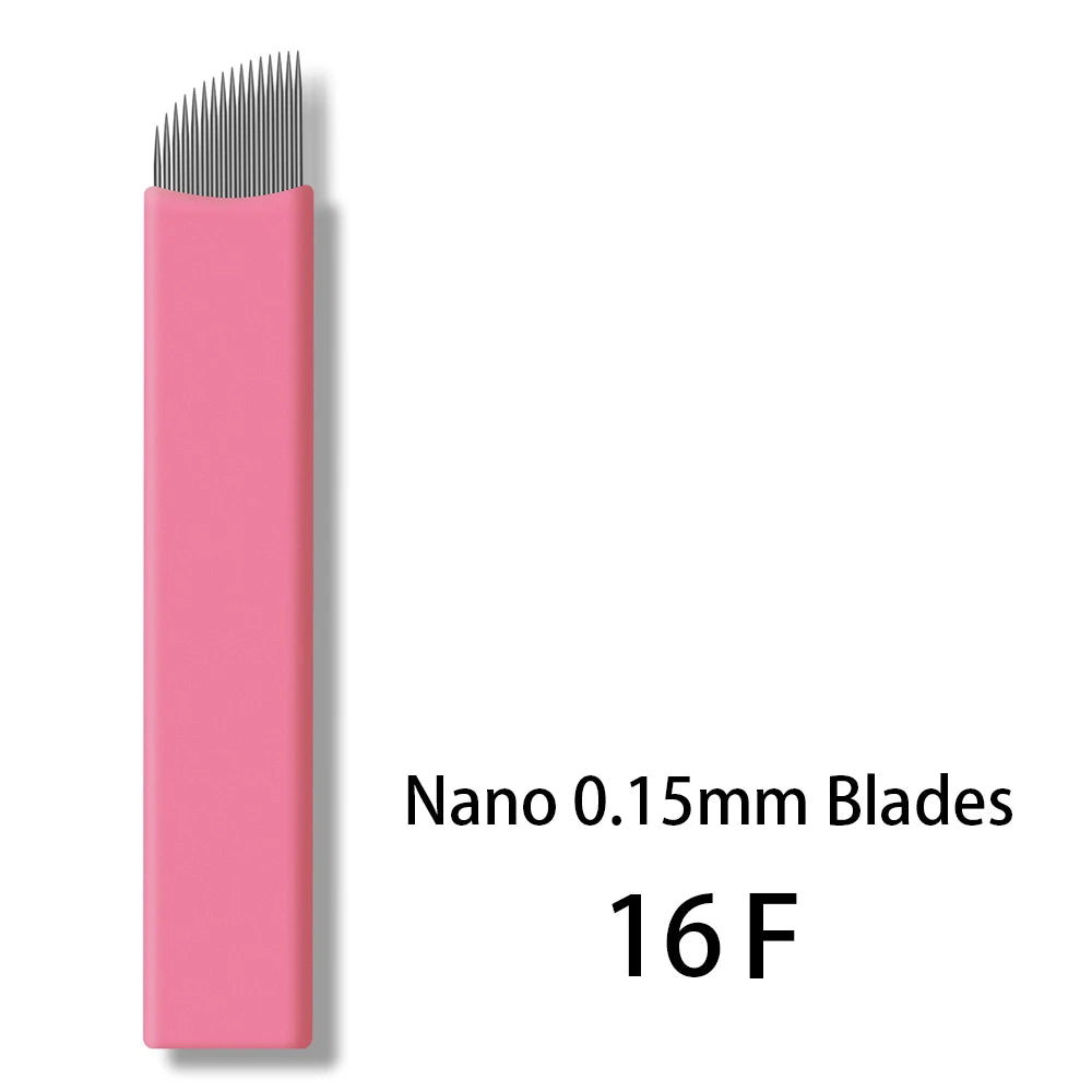 50pcs/Box 0.15mm Microblading Needles Permanent Makeup Eyebrow Tattoo Manual Nano Blades Needles