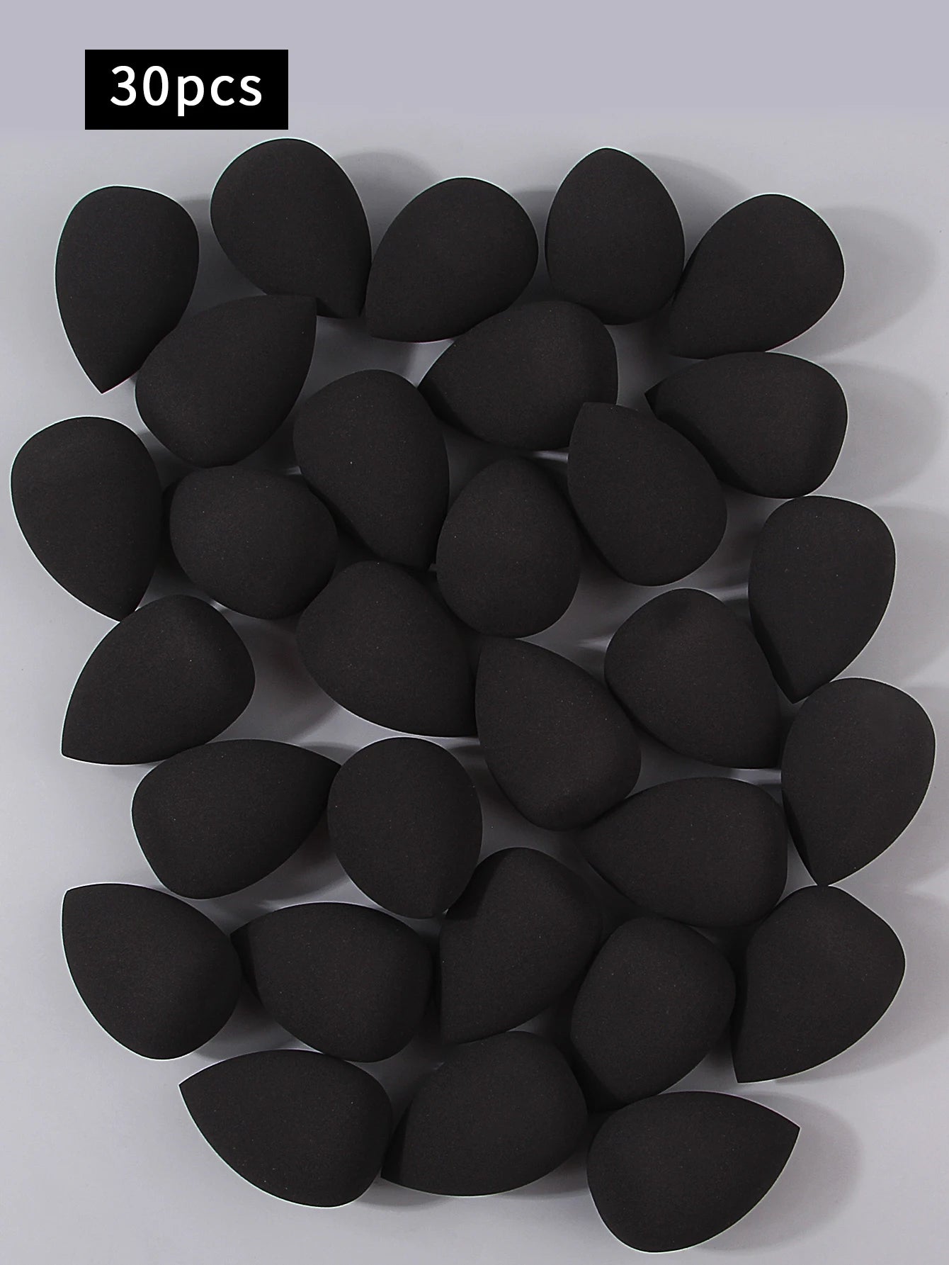 Multi-specification best-selling black makeup sponge beauty egg set, high resilience and no powder sticking facial makeup tools