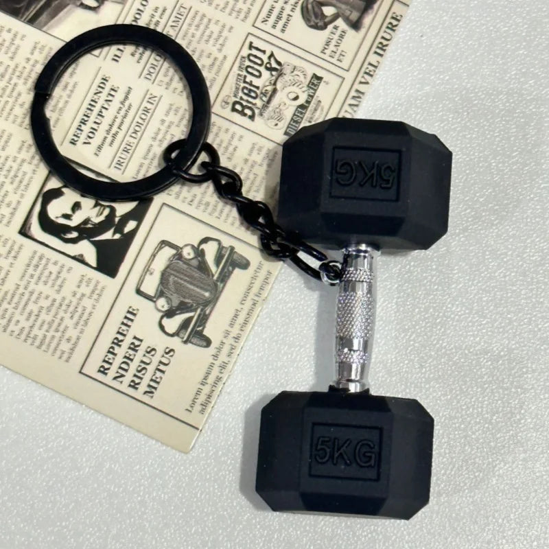 Creativity Weight Piece Barbell Keychain Gym Gifts for Gym Love Weight Piece Detachable Barbell Key Chain Charm Bag Pendant