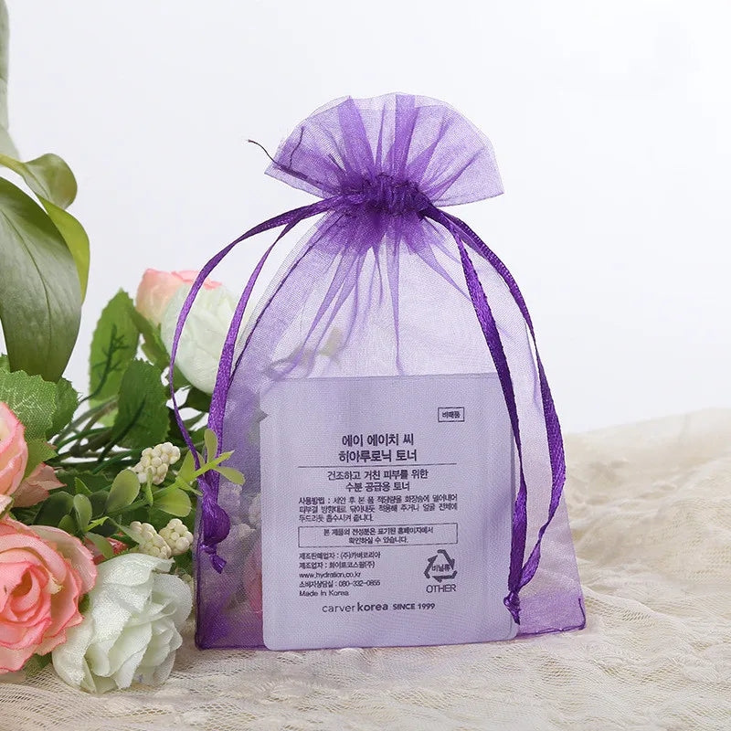 Wholesale Packaging Bags 10/50pcs Organza Gift Bags Wedding Party Decoration White Engagement Gift Bag Pouch 7x9 10x15cm 50%