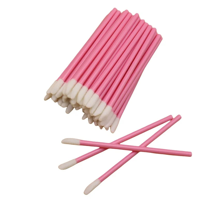 1000pcs Disposable Lip Brush Lipstick Applicators Microbrush Lipgloss Makeup Brushes Cosmetic Clean Supplies Beauty Tools