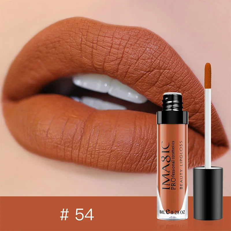 IMAGIC matte 28 color Sexy Matte Lipstick lipgloss Waterproof Long Lasting Gloss Beauty makeup lip gloss fashion lip