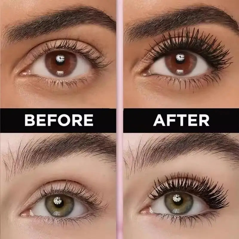 5D Mascara Eyelash Extension Volumizing Long-Wearing Smudge-Proof Thick Quick-drying Waterproof Black Mascara Eye Makeup New