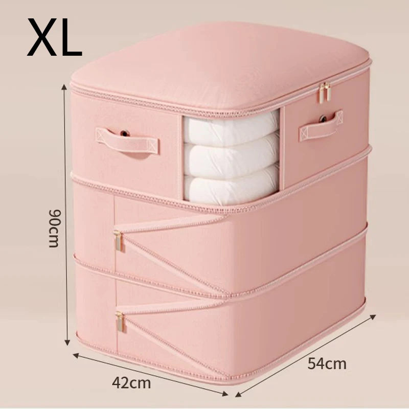 Self Compression Comforter Storage Bag Ultra Space Saving Compression Large Capacity Storage Bags for Bedding Duvet Down Jacket