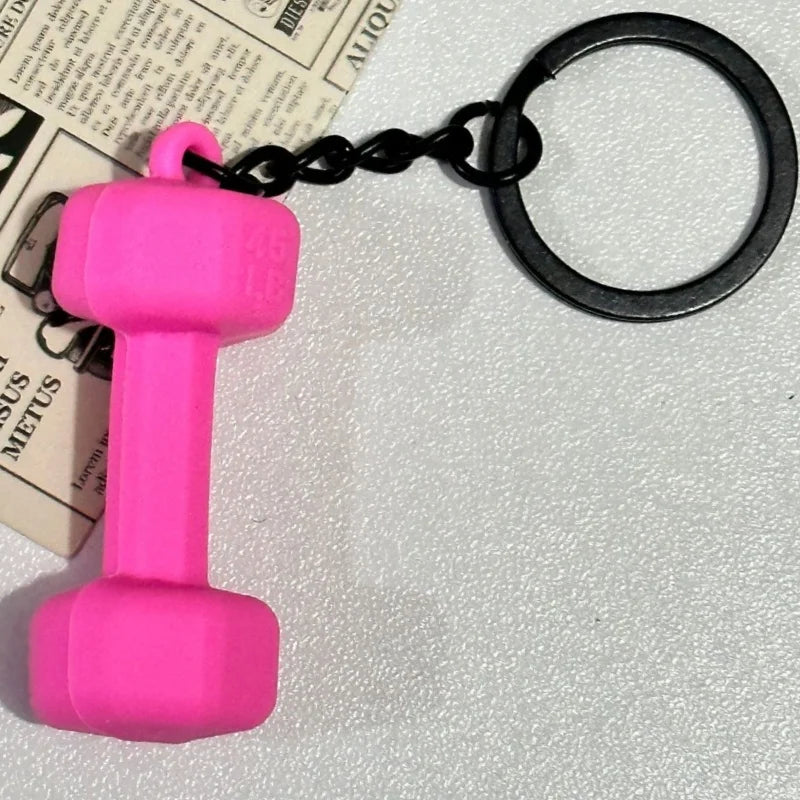 Creativity Weight Piece Barbell Keychain Gym Gifts for Gym Love Weight Piece Detachable Barbell Key Chain Charm Bag Pendant