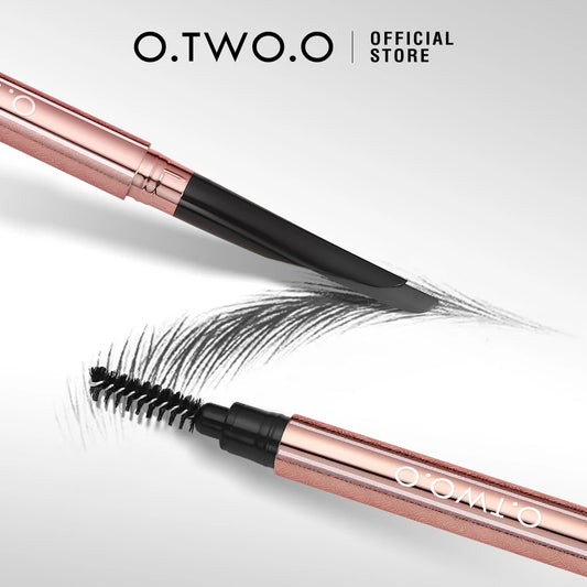 O.TWO.O Eyebrow Pencil Brow Pencil Machete Angled Natural Smooth High-definition Long-lasting Waterproof Brow Pen Definer Makeup