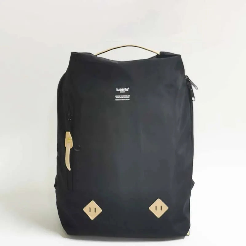 Nylon Fabric Backpack Dual Shoulder Bag for Tennis, Basketball, and Badminton with Built-In Racket Straps, Simple Travel Bags