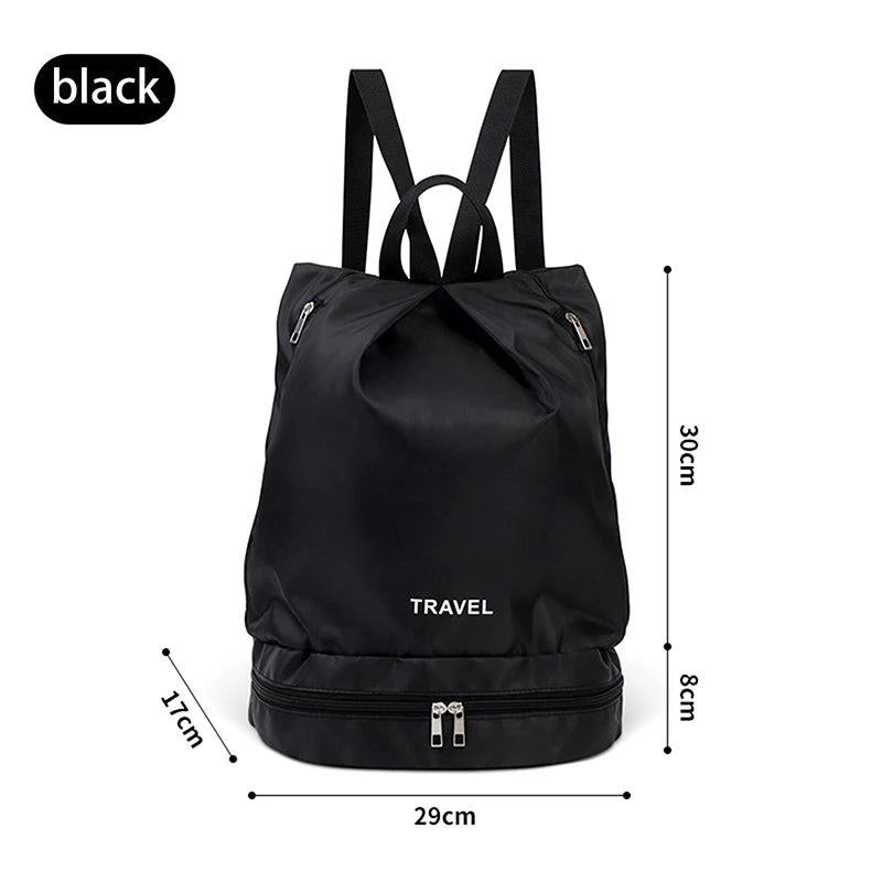 〔CC11〕Wet Dry Separation Fitness Bag Swimming Bag Waterproof Travel Sport Bag Basketball Soccer Pouch Hiking Climbing Backpack