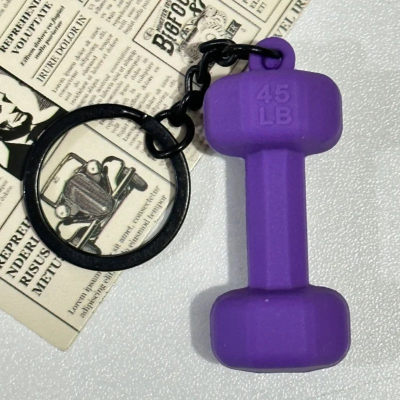 Creativity Weight Piece Barbell Keychain Gym Gifts for Gym Love Weight Piece Detachable Barbell Key Chain Charm Bag Pendant