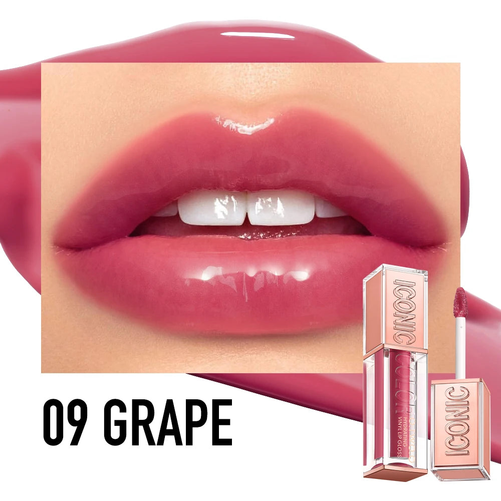 O.TWO.O Lip Gloss Lip Tint Glow Lightweight Hydrating Moisturizing Non-Sticky Long Lasting Plump Red High-shine Lip Glaze Makeup
