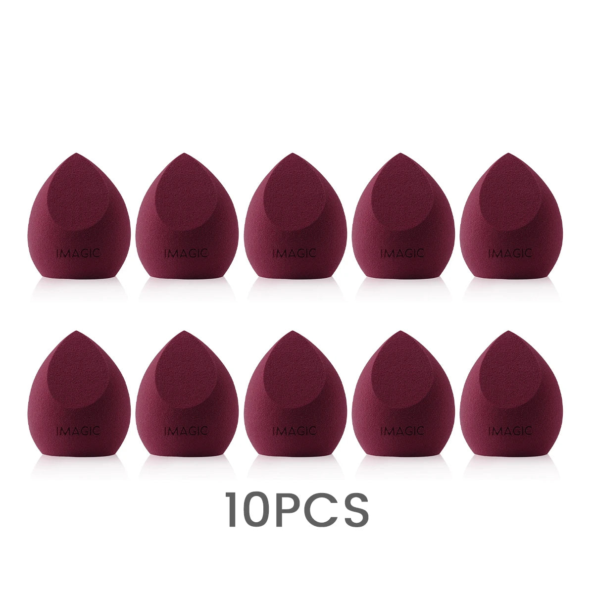 IMAGIC 10PCS/KIT Makeup Sponge Soft For Foundation Concealer Cream Wholesale Healthy Latex Smooth Wet And Dry Women Makeup Tool