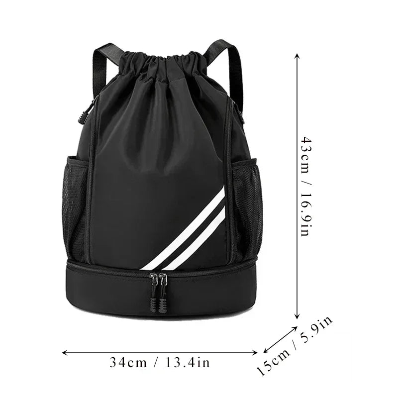Basketball Training Bag Outdoor Mountaineering Backpack Leisure Travel Wet and Dry Separation Bundle Pocket Sport Bag Girl Gym