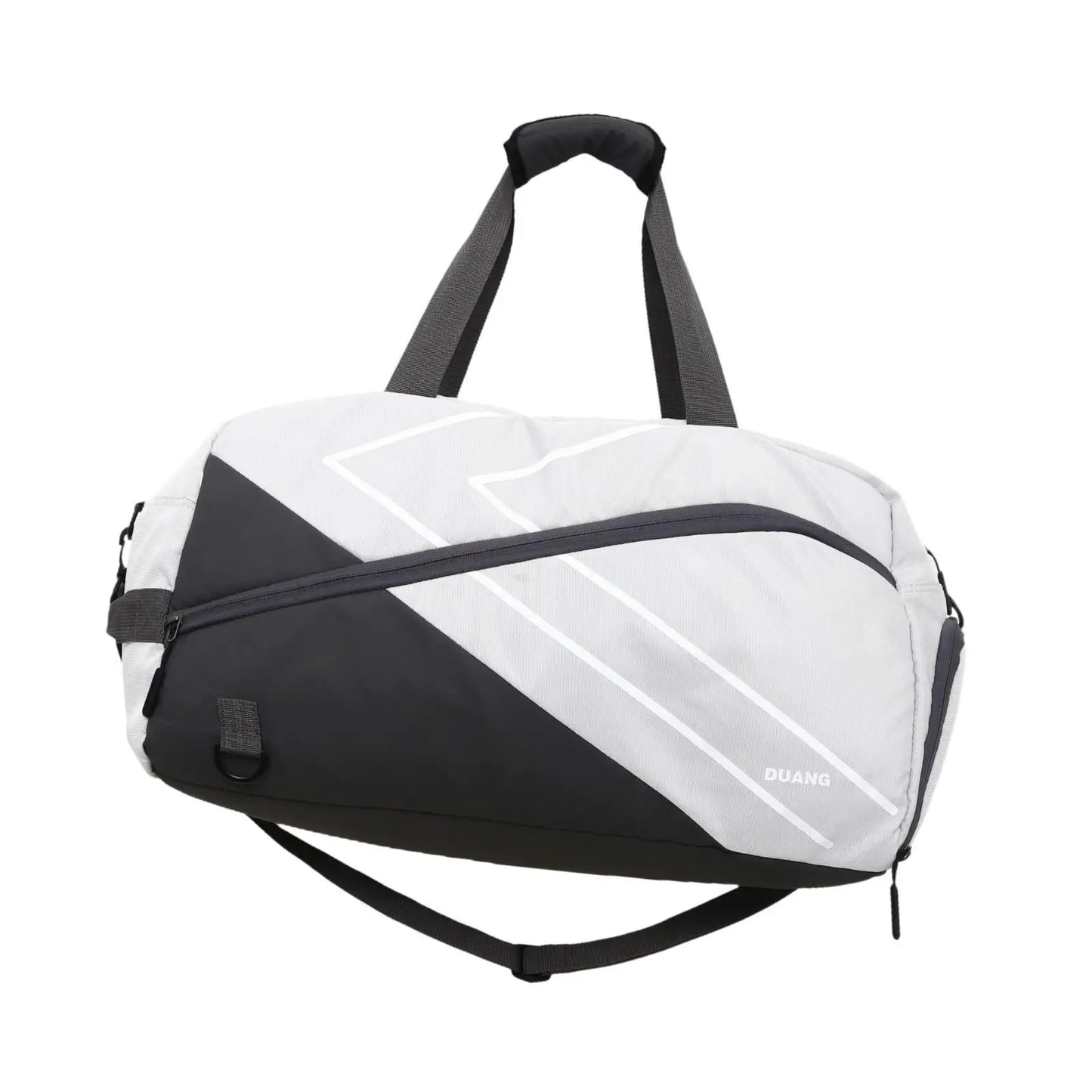 Tennis Racquet Crossbody Bag with Shoes Compartment Oxford Cloth Gym Duffel