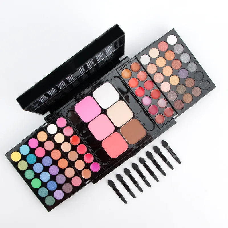 78-194 Colors Makeup Full Kit Eyeshadow Blush Highlight Powder Set Matte Glitter Waterproof Makeup For Women Korean Cosmetics
