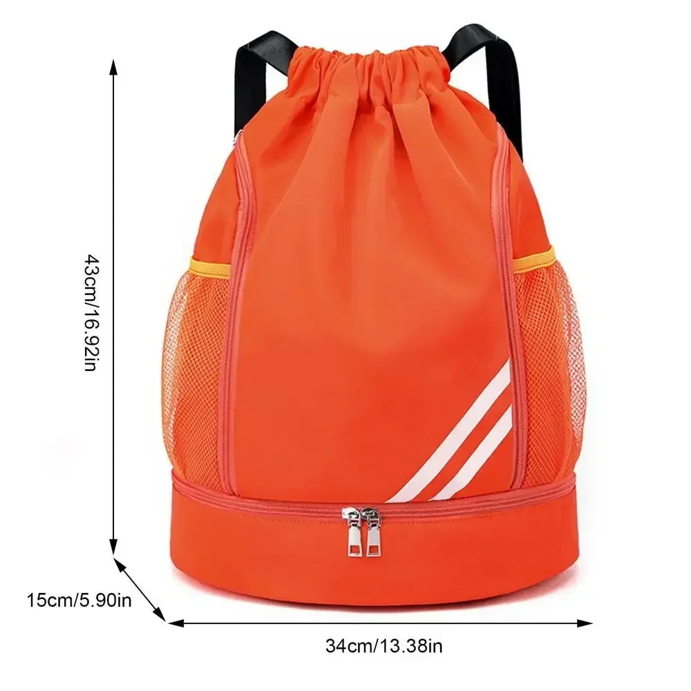 Basketball Training Bag Outdoor Mountaineering Backpack Leisure Travel Wet and Dry Separation Bundle Pocket Sport Bag Girl Gym